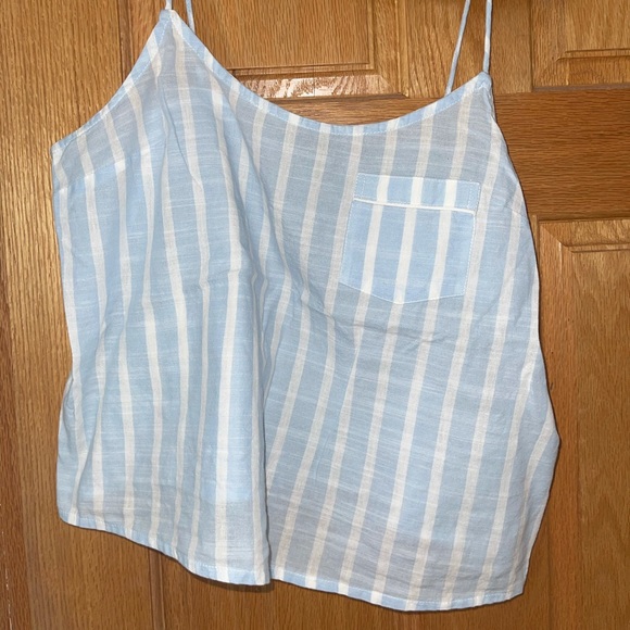 Topshop light blue and white tank - Picture 2 of 3